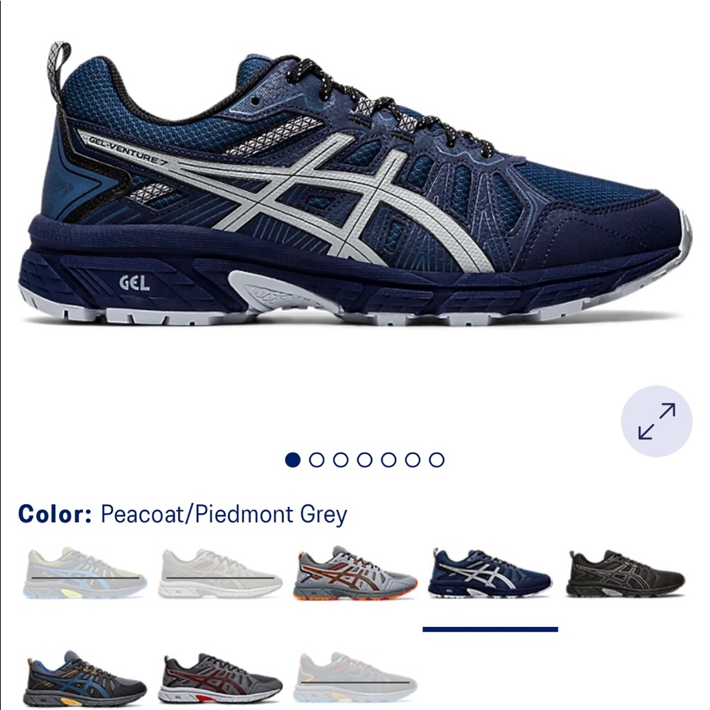 ASICS womens running shoes. Gel-venture 7 size 8.5 wide